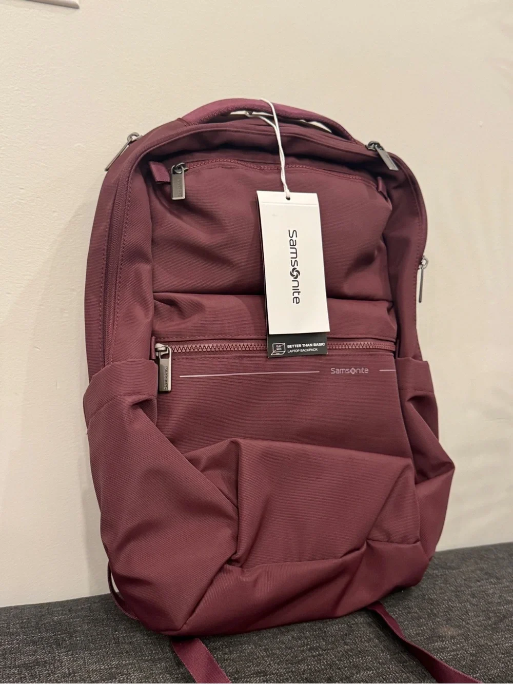 Samsonite Better Than Basic Backpack Men's Maroon Backpack Merlot bag